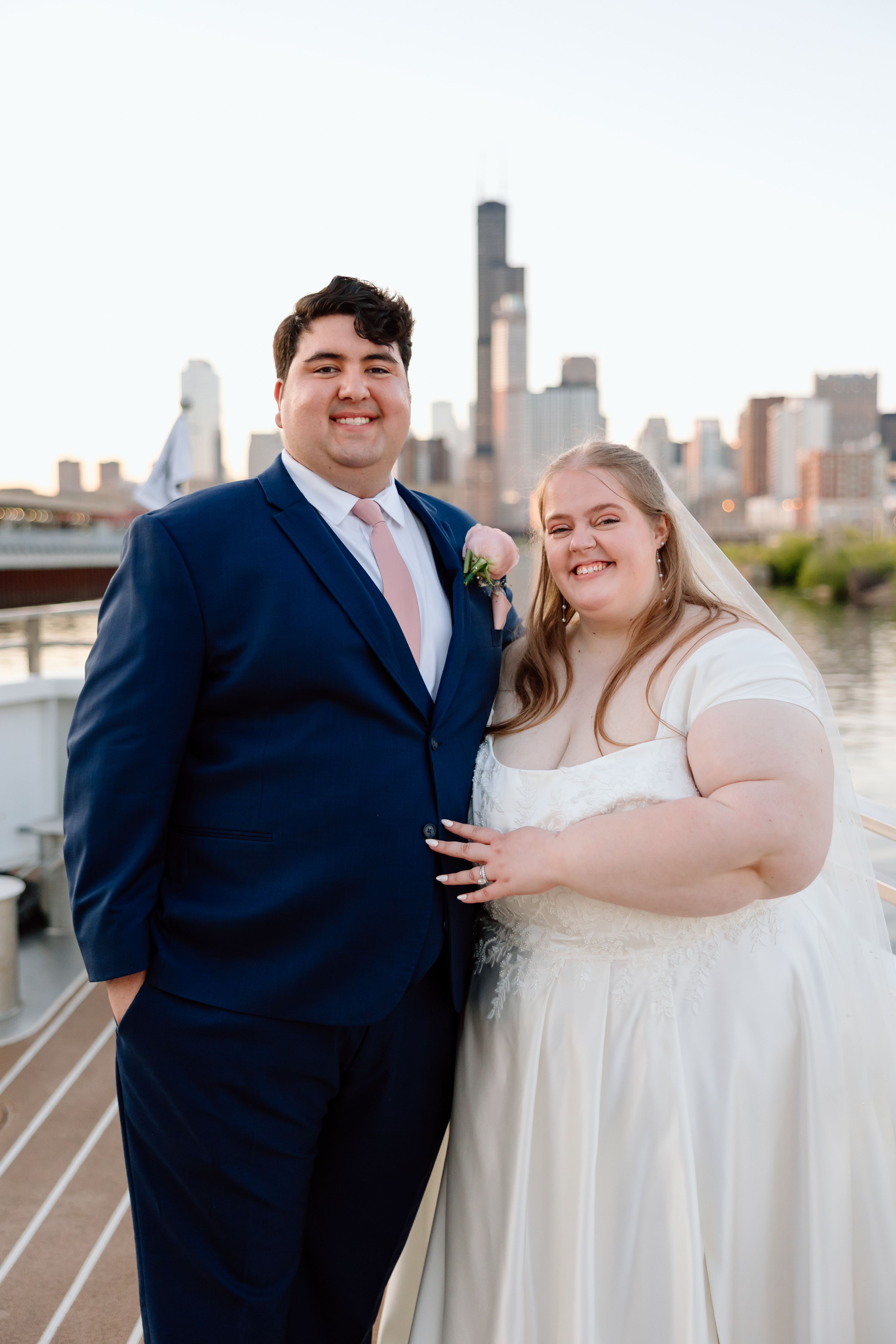 Photo of Logan and Andrea on our wedding day.